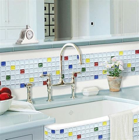 Shop wayfair for all the best kitchen peel & stick backsplash tile. Home Bathroom Kitchen Wall Decor 3D Stickers Wallpaper Art ...