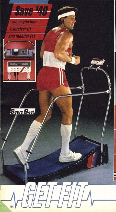 80s Fitness Fashion Workout Clothes Sears Treadmill Mens