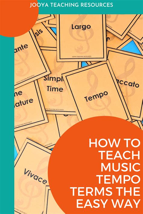 How To Teach Music Terms For Tempo The Easy Way Jooya Teaching Resources