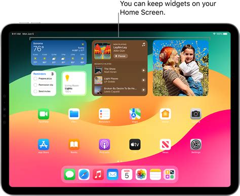 Add Edit And Remove Widgets On Ipad Apple Support