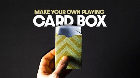 How To Make A Playing Card Box Youtube