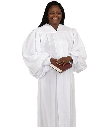 Womens Evangelist White Clergy Robe Clergy Apparel Church Robes