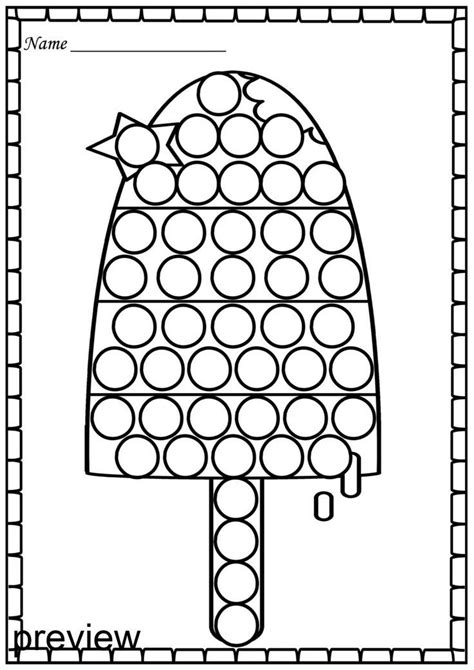 Dot Marker Summer Printables