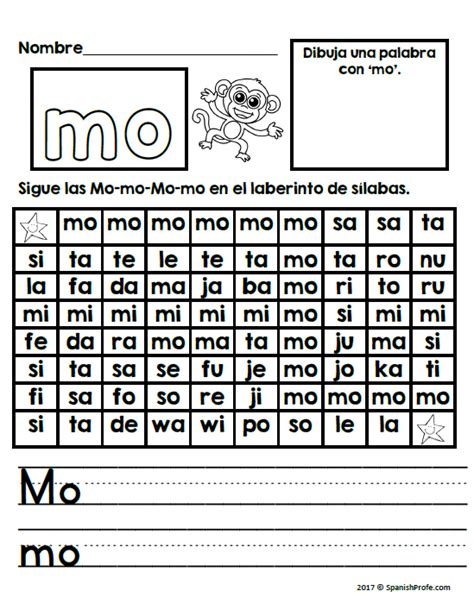 Letra M Silabas Ma Me Mi Mo Mu Teachers Spanish Resources Sexiz Pix