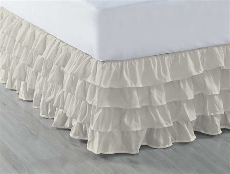 Ruffled Bed Skirt Bedskirt White Bed Skirt Ruffle Bed Skirts