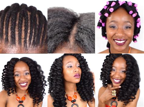 This hairstyle is smart and sassy. Knotless Marley Hair Crochet Braids With Invisible Part ...