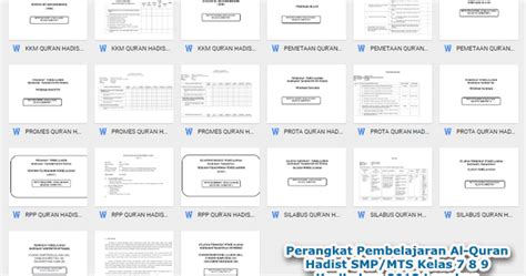 Silabus pembelajaran satuan pendidikan : Silabus Al Quran Hadis Kelas 8 - Revisi Sekolah