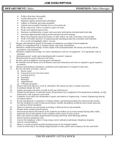 As the senior sales & marketing executive (certification service), your role will take lead in business development, build awareness of certification service, as well as develop marketing and sales strategies for a company, and being in charge of customer service of cerification service. FREE 7+ Sales Marketing Executive Job Description Samples ...