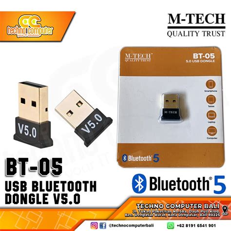 Usb Dongle Bluetooth 50 Nano M Tech Bt 05 Versi 50