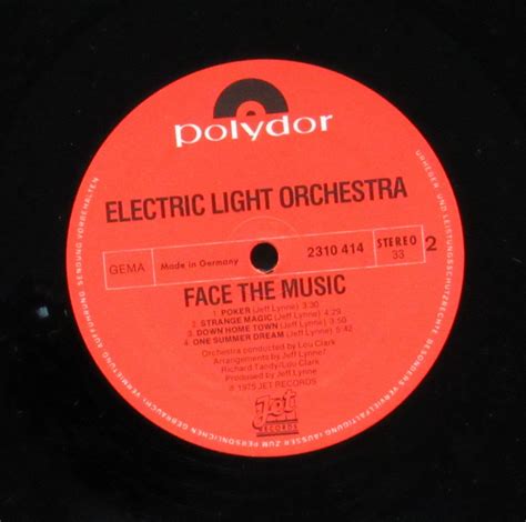 Пластинка Face The Music Electric Light Orchestra Купить Face The