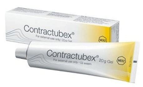 In case of limited mobility, enlarged (hypertrophic), bulging (keloidal) and optically disturbing scars after operations, amputations, burns. Contractubex gel