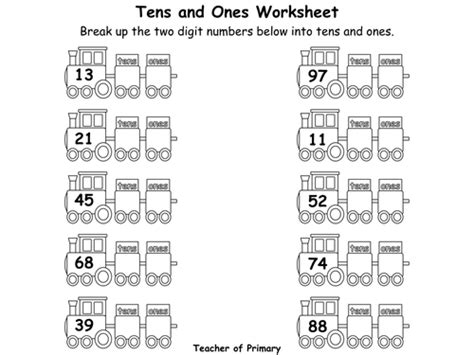 Use this tens and ones worksheet to help teach your students to count groups of ones, tens, and hundreds. Tens and Ones - Year 2 - PowerPoint presentation and worksheets by Teacher-of-Primary - Teaching ...