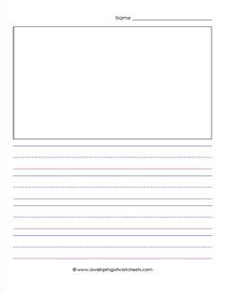 Free 2018 p3 test papers for singapore primary schools. Primary Lined Paper - Portrait - 7/8" - Picture Box