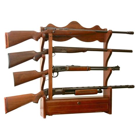 Wall gun rack gunracks rifle rack guns rack design. American Furniture Classics 1.00 cu. ft. 4 Gun Wall Rack-840 - The Home Depot