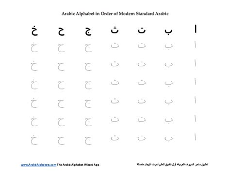 Arabic Alphabet Tracing Worksheets By Arabic Alphabet Tpt Sexiz Pix