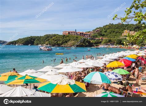 Shoppers can check out rua das pedras, while everyone can enjoy the natural beauty of joao fernandes beach. BUZIOS, RJ/BRAZIL - MARCH 12 2017. Joao Fernandes Beach ...