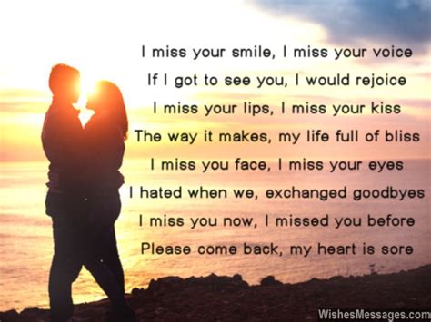 I Miss You Poems For Girlfriend Missing You Poems For Her Sms Text
