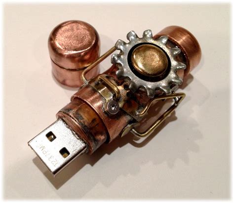 Steampunk 64gb Usb Flash Drive Model 353 In A Tin Box Etsy Flash