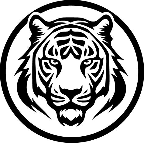 Tigre minimalista y plano logo vector ilustración 27600006 Vector