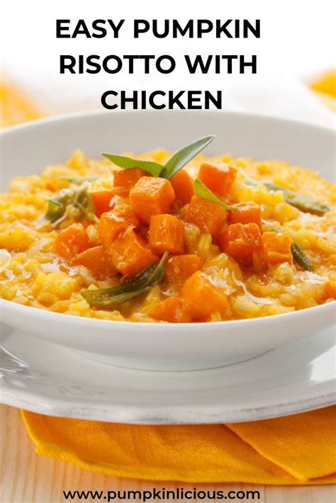 Chicken Pumpkin Risotto Perfect Fall Dinner Idea 2020 | Chicken and