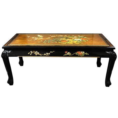 Oriental Furniture Gold Coffee Table Lcq Ct Gold The Home Depot
