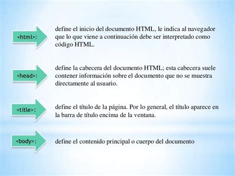 estructura basica de html