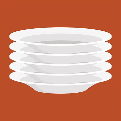 Stack Of Plates Clip Art Vector Images And Illustrations Istock