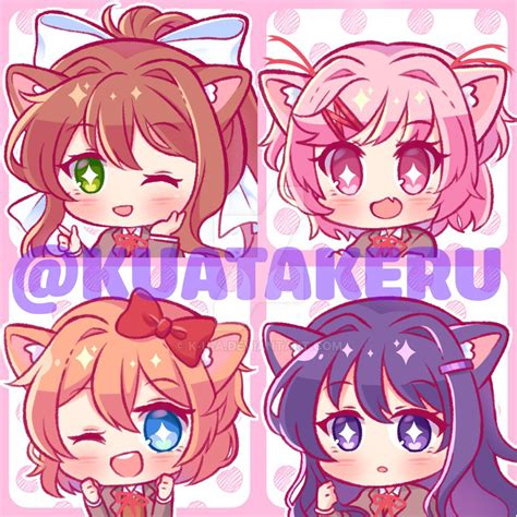 Ddlc Chibi Icon By Kuatakeru On Deviantart