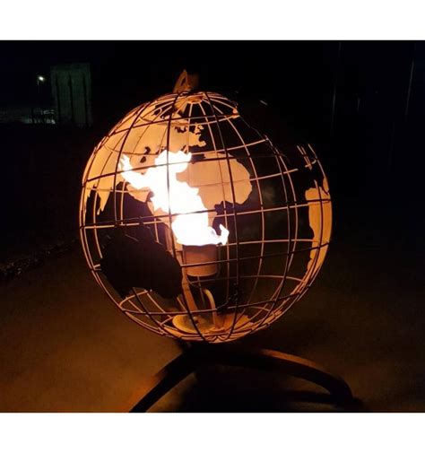 Garten blog wissenswertes rund um den garten. Globus Kugel Ø 80cm auf Fuß mit Feuertopf - Metallmichl