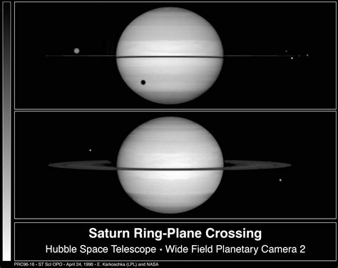 Edge-On View of Saturn's Rings | HubbleSite