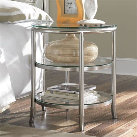 27 tiny nightstands for small bedrooms. Metal And Glass Nightstand Stupendous Stylish Nightstands ...