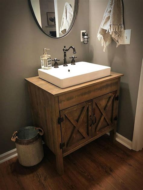 Rustic Barn Door Bathroom Vanity Free Shipping Farmhouse Etsy In 2021