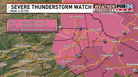 Severe Thunderstorm Watch Issued For Parts Of Eastern Pa And Central Pa