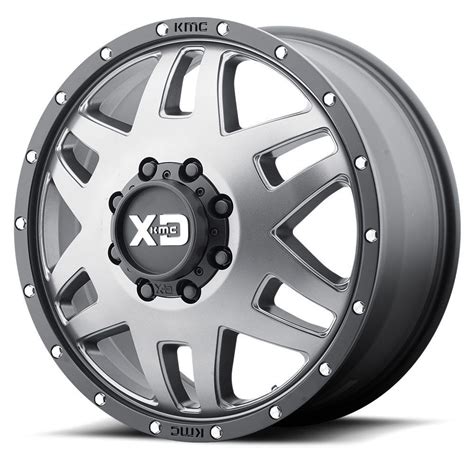 Xd Series Machete Dually Wheel 17x65 Gray 8x65 8x1651 99mm Dually