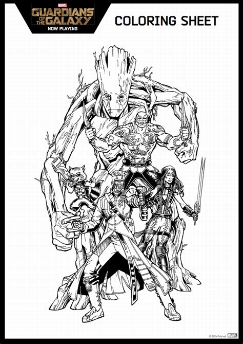 Bags of bricks (4878) subtotal: Guardians of the Galaxy Coloring Pages