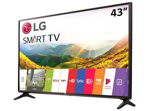 Smart Tv Led 43” Lg 43lj5550 Full Hd Wi Fi Conversor Digital 2 Hdmi 1 Usb Smart Tv