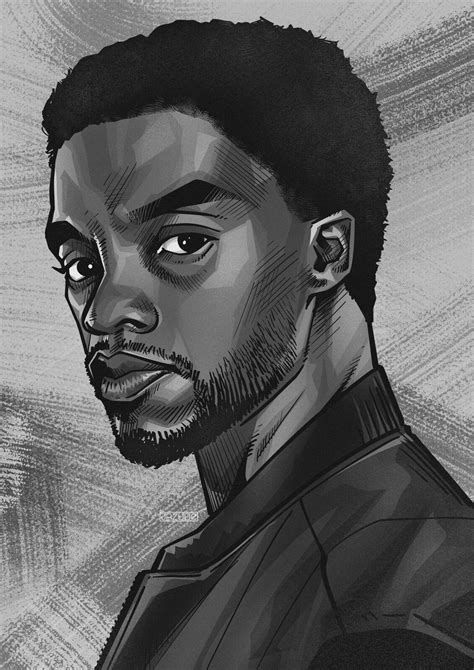 This is an a5 print of my drawing of chadwick boseman as tchalla from black panther this would. Chadwick Boseman Forever, Alexander Smolyakov on ArtStation at https://www.artstation.com ...