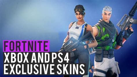 New Xbox And Ps4 Exclusive Skins Fortnite Battle Royale Youtube