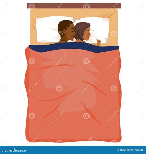 Couple Cuddle Embrace In Bed Stock Vector Illustration Of Bonding
