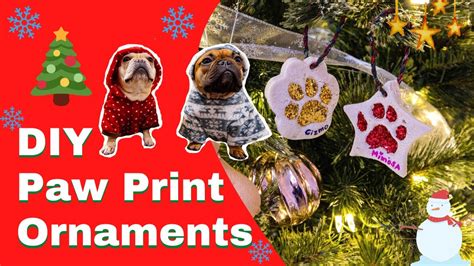 Diy Paw Print Christmas Ornaments Make Your Own Dog Ornaments Diy
