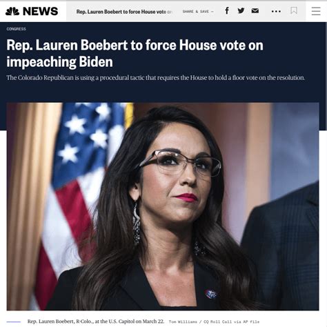 Rep Lauren Boebert To Force House Vote On Impeaching Biden Sotn