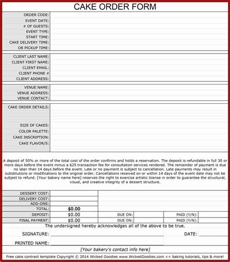 Formspree is a form backend, api, and email service for html & javascript forms. Cake order form Templates Best Of 8 Best Of Cake Invoice Template Free Work order in 2020 ...
