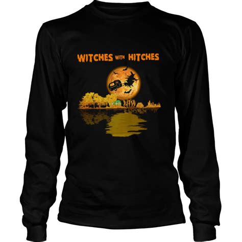 camping witches with hitches halloween shirt