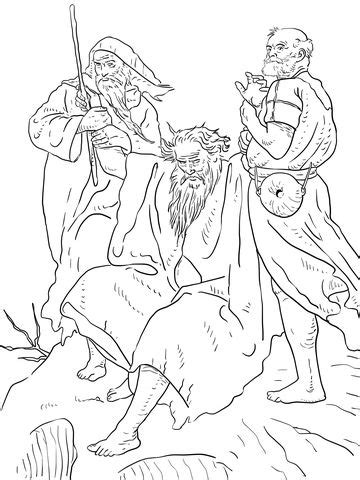 730x501 free deadpool coloring page aaron's birthday. Aarón y Hur sostienen las manos de Moisés Dibujo para ...