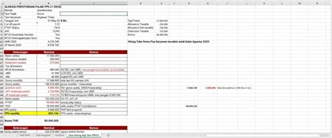Cara Mudah Perhitungan Pph Terbaru Di Aplikasi Excel