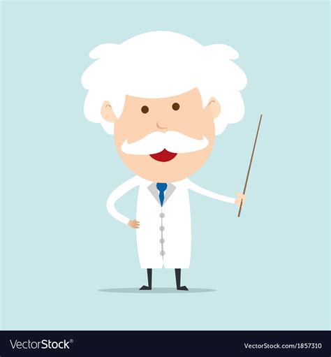 Professor And Scientist Royalty Free Vector Image
