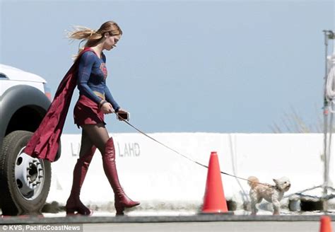 Melissa Benoist In First Photos Of Her On Set As Wonder Woman Daily