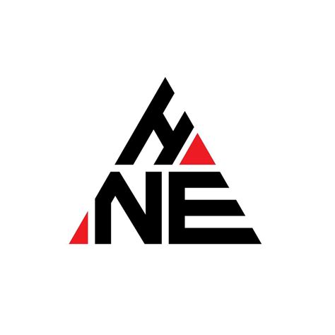 Diseño De Logotipo De Letra De Triángulo Hne Con Forma De Triángulo