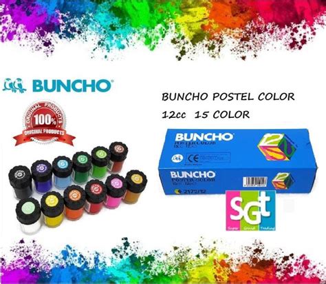Buncho Poster Color 15cc 12 Colors Lazada