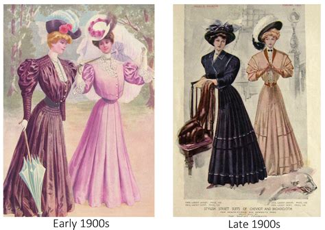 20th Century Fashion History 1900 1910 The Fashion Folks